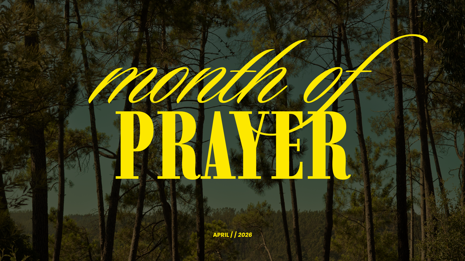Month of Prayer - National Day of Prayer