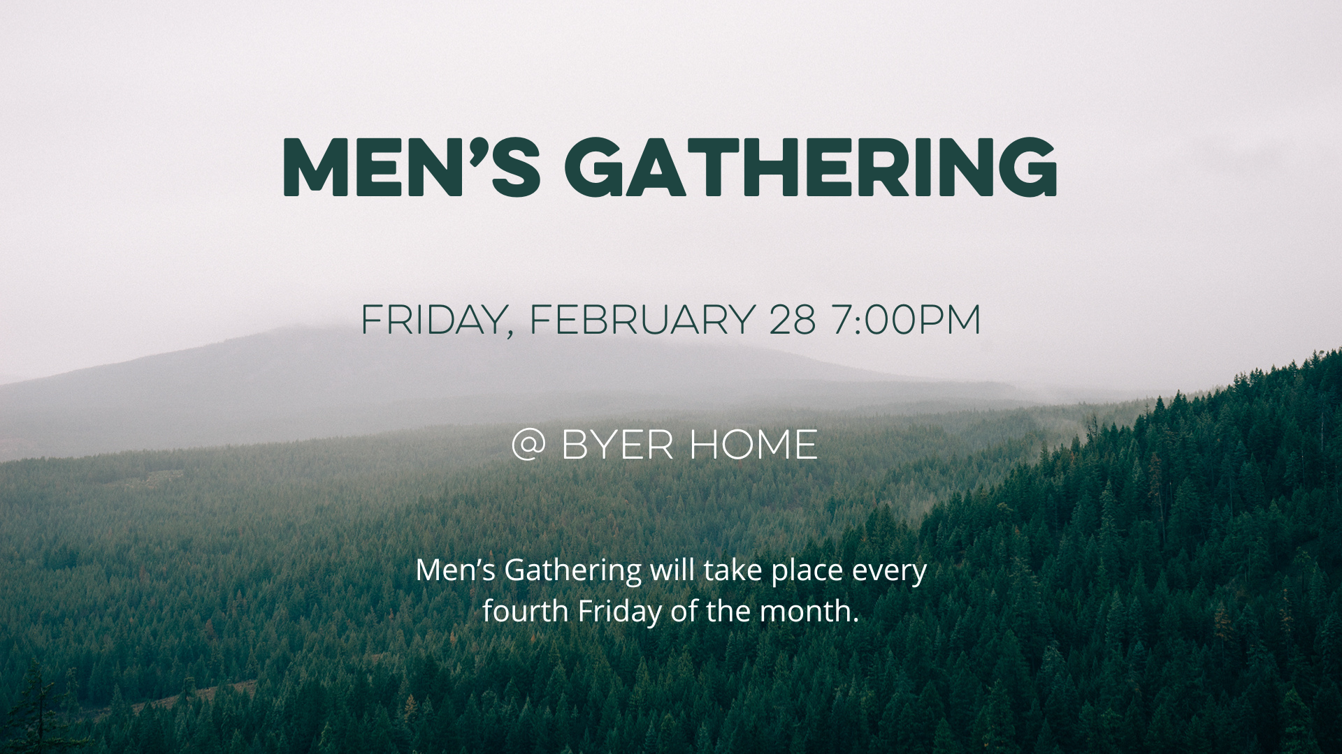 men&rsquo;s gathering PRESENT