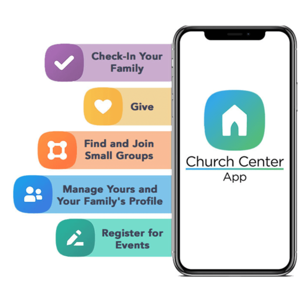 church center app graphic