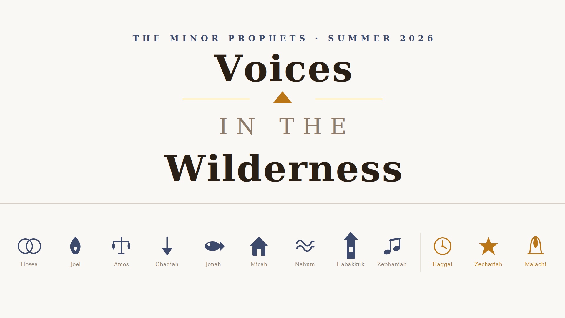 Minor Prophets - Title Keynote slide