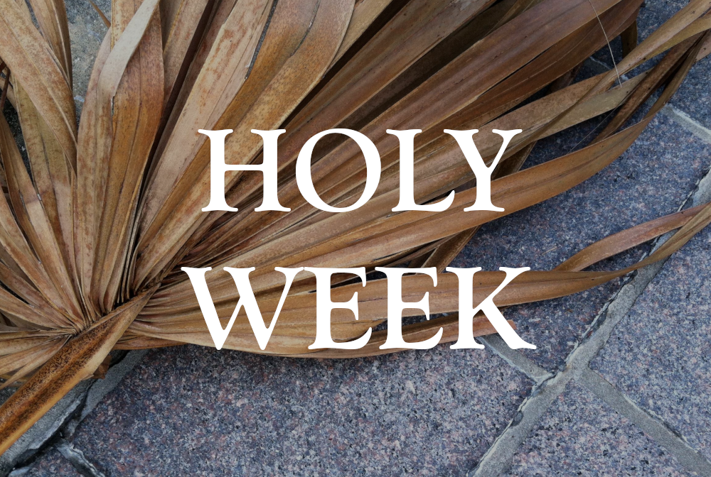Holy Week 2020 banner