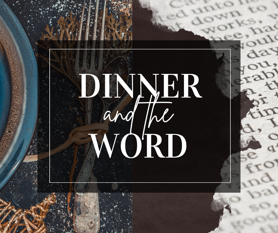 dinner and the word image
