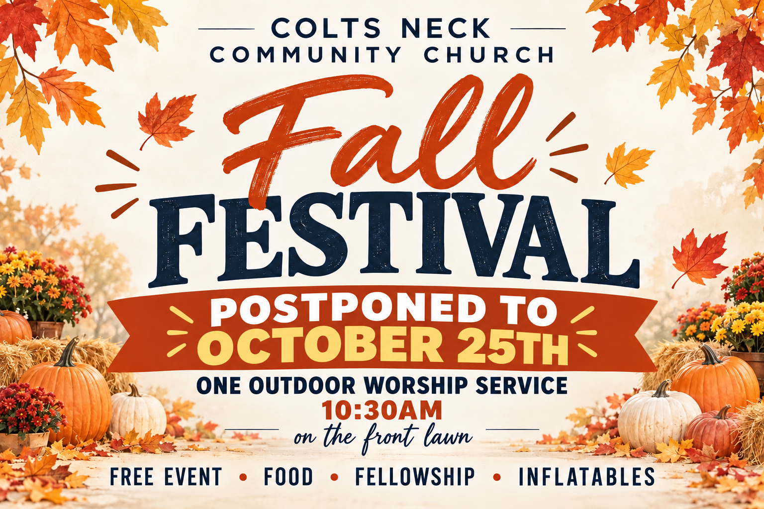 Postponed Fall Festival Announcement image