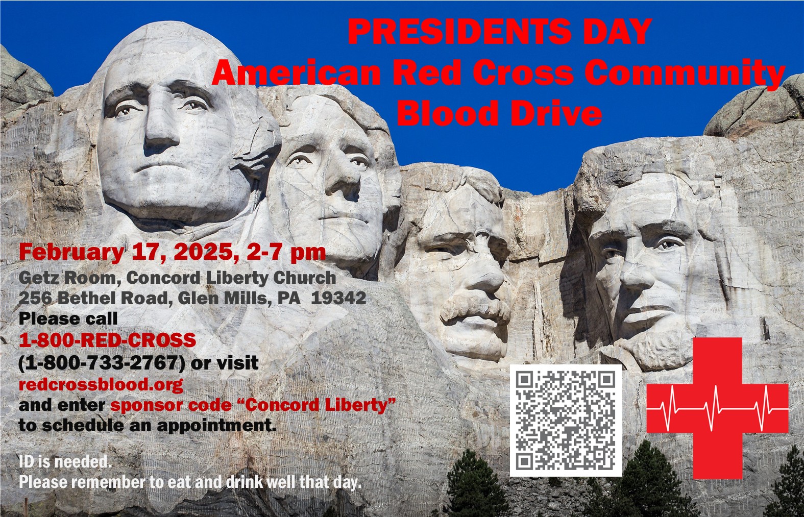 Blood Drive Pres Day Feb 17 2025