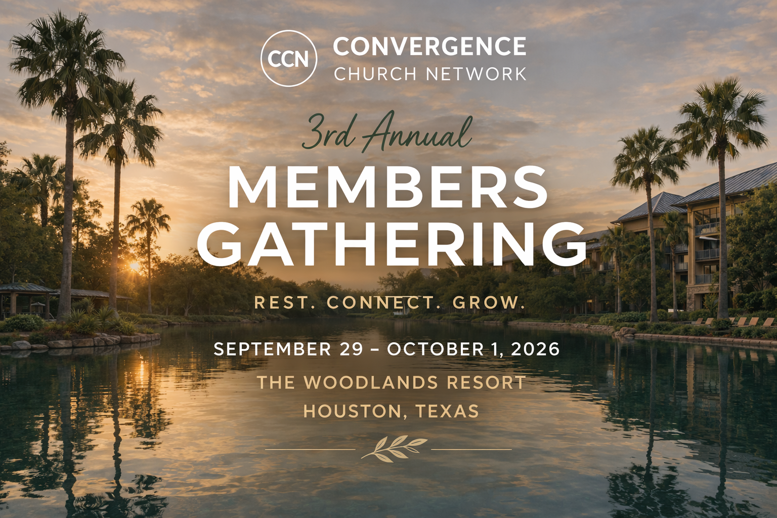 Serene sunset at The Woodlands Resort image