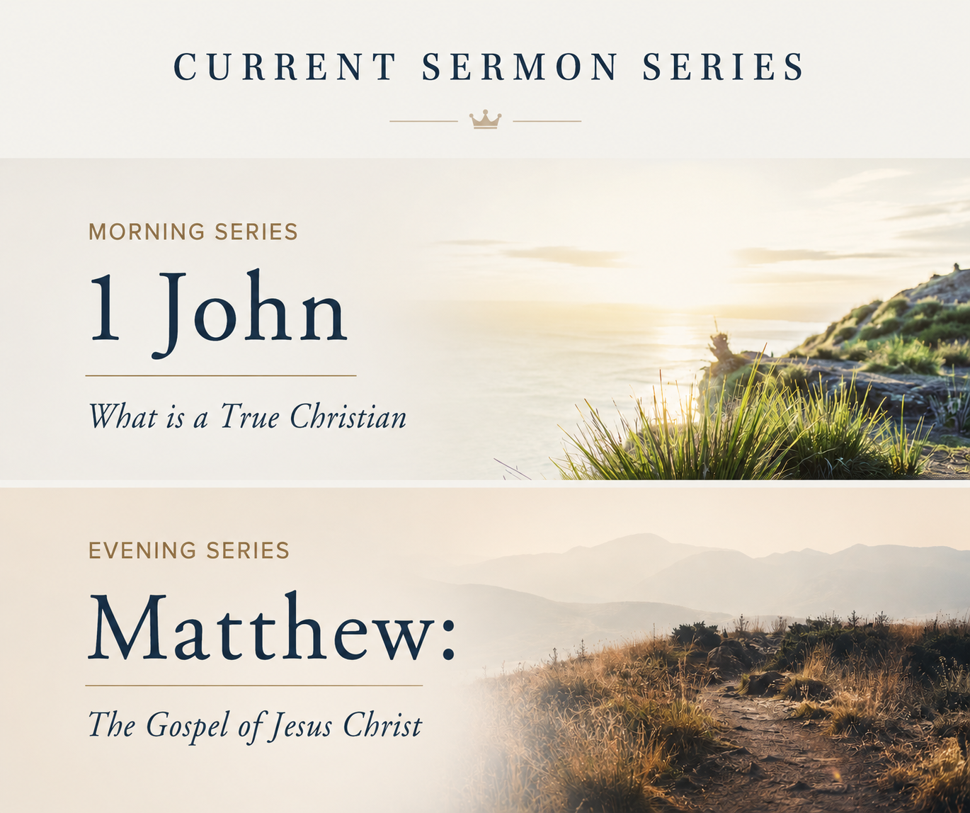 1 John AM and Matthew (PM)
