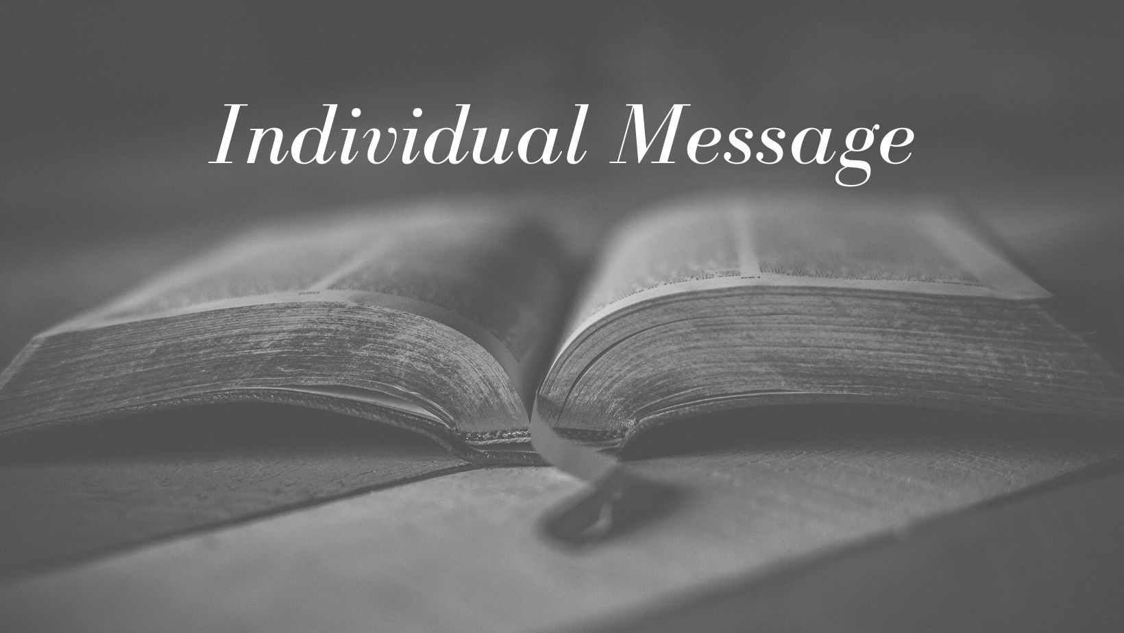 Individual Messages banner
