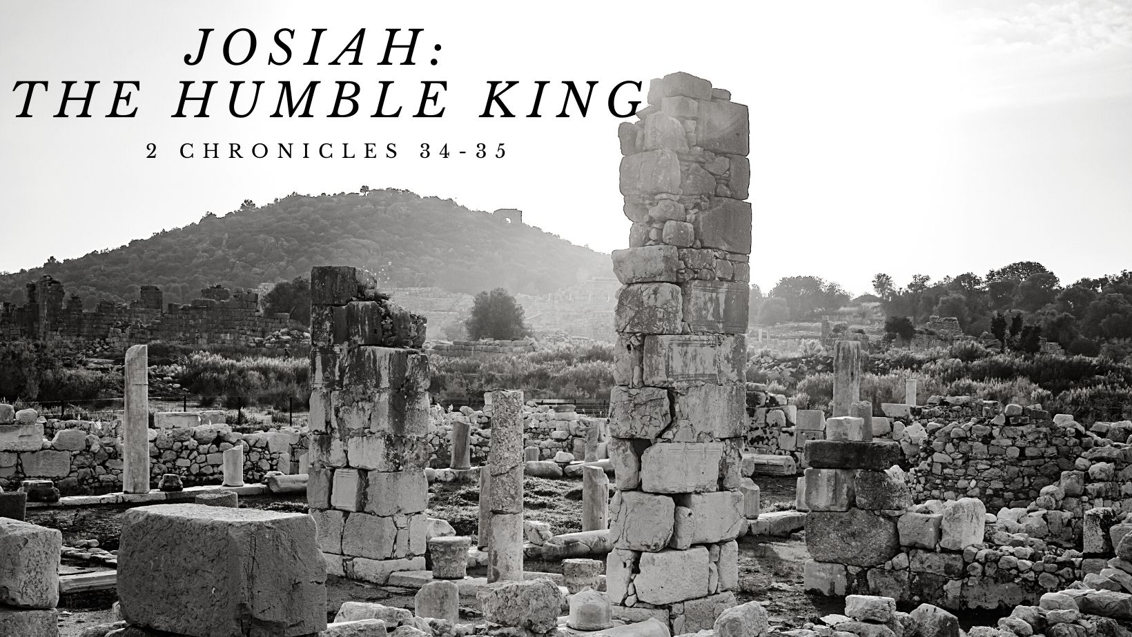 Josiah: The Humble King banner