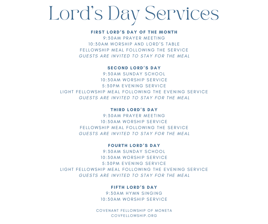 Lord's Day Services