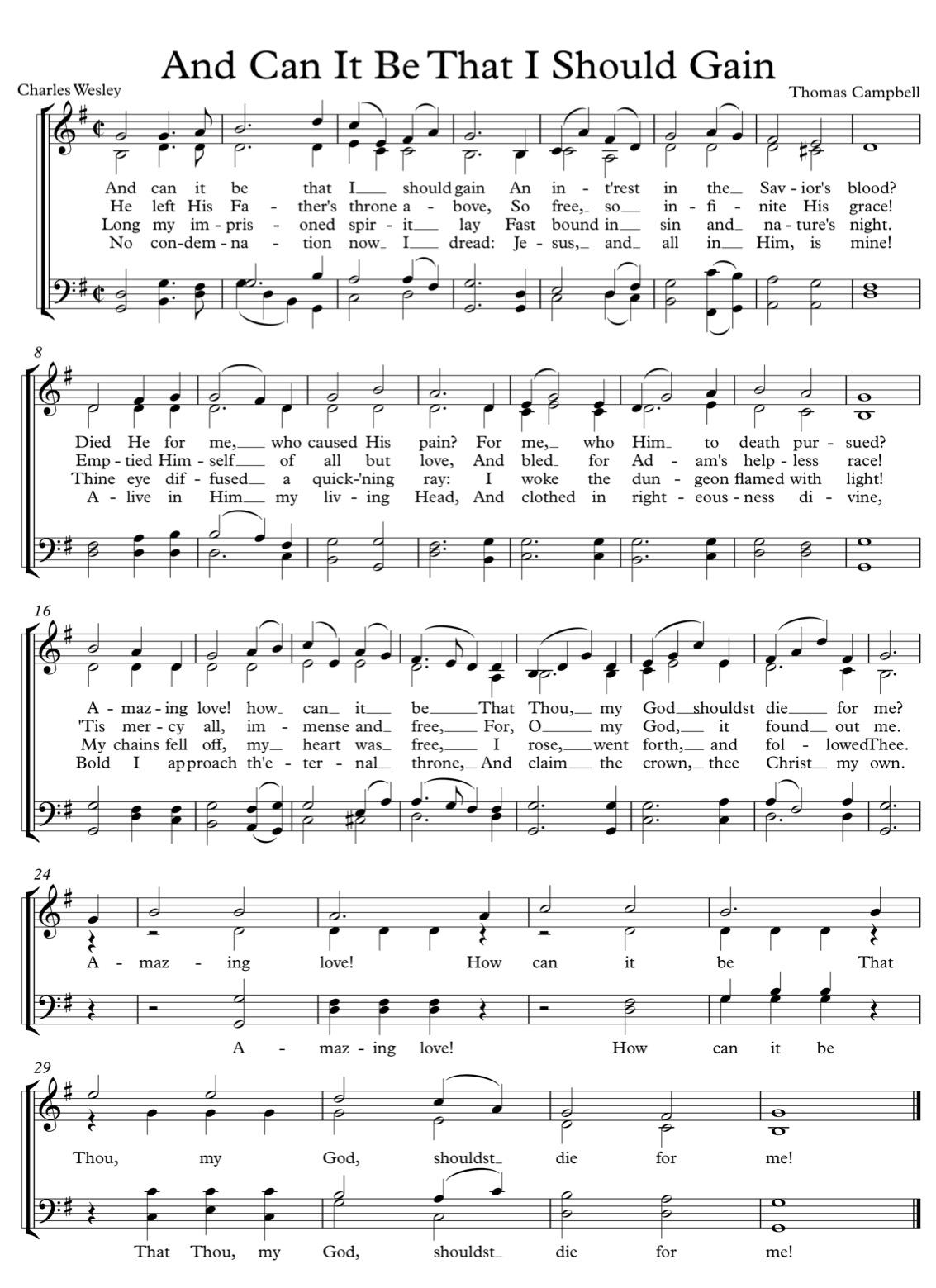 And Can it Be (Sagina tune)