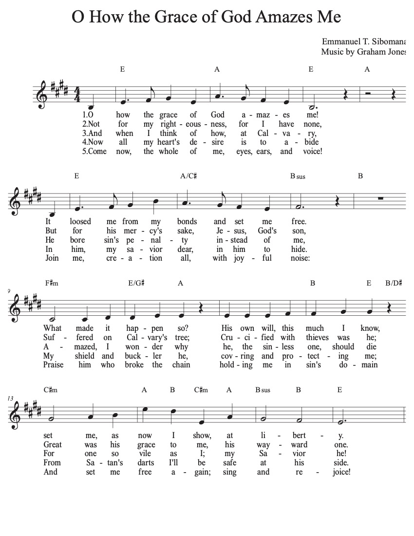 O How the Grace of God Amazes Me 