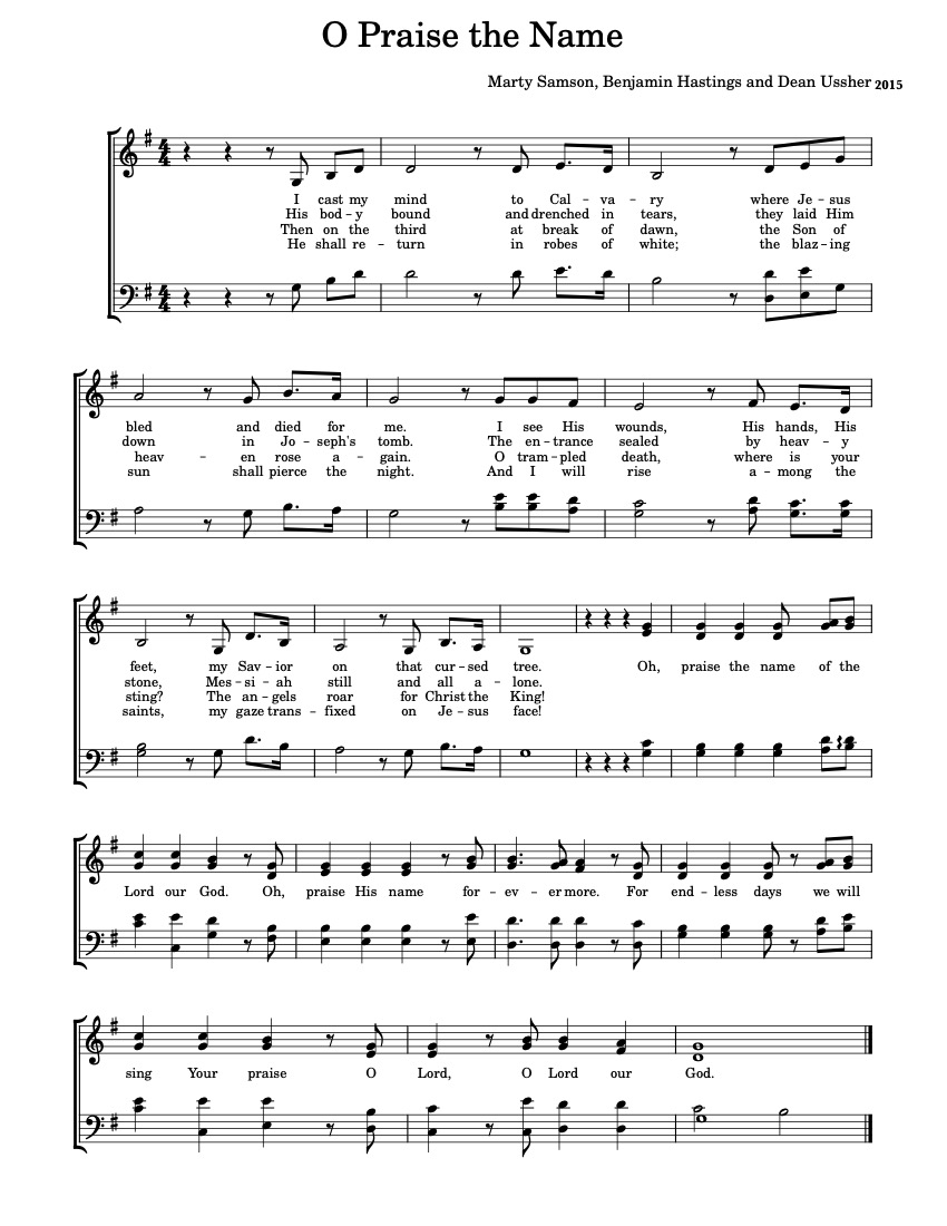 O Praise the Name