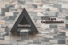 Core Commitments - Worship, Discipleship, and Mission banner