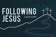 Following Jesus banner