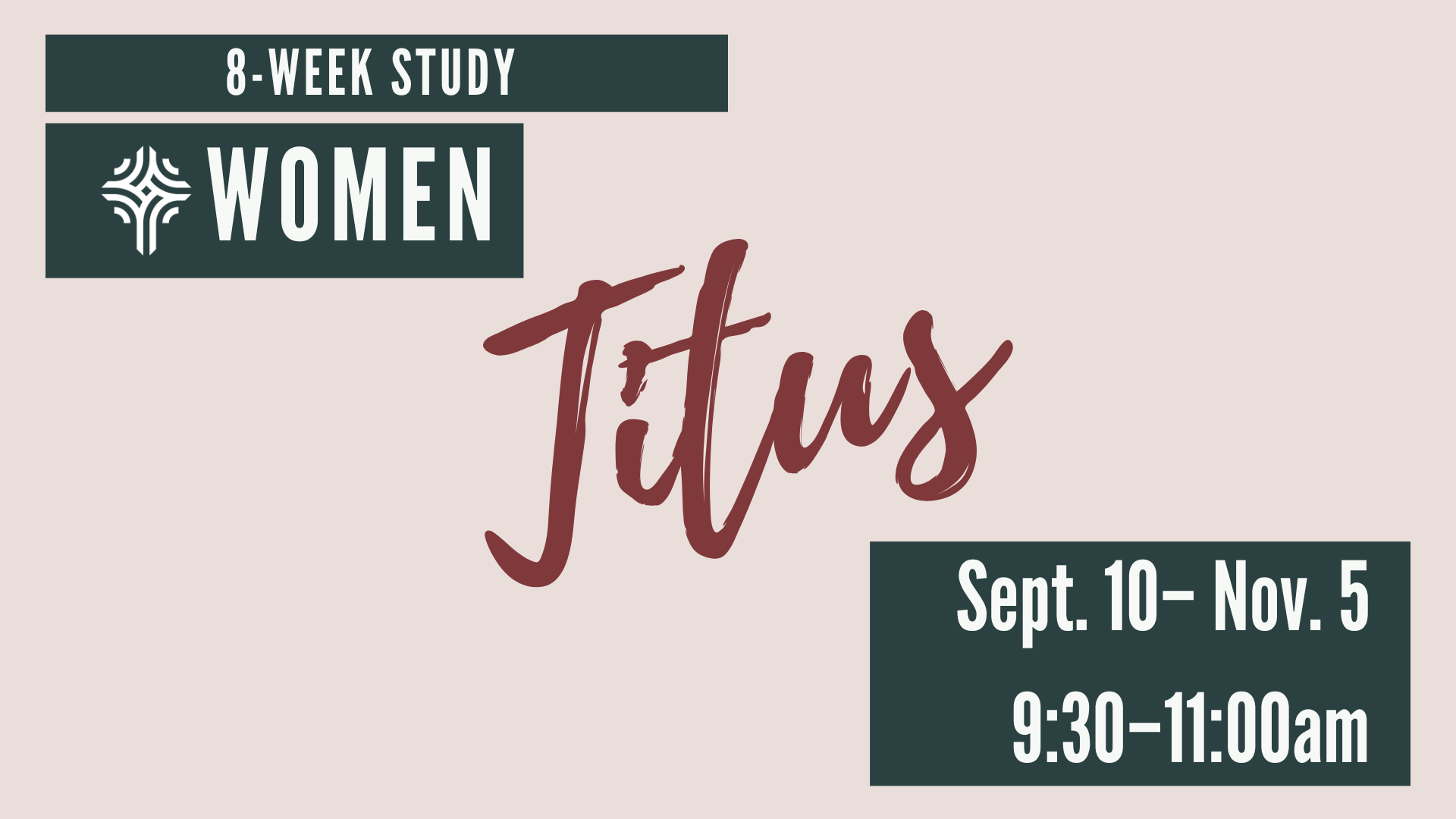 Womens Ministry Studies (Presentation) image