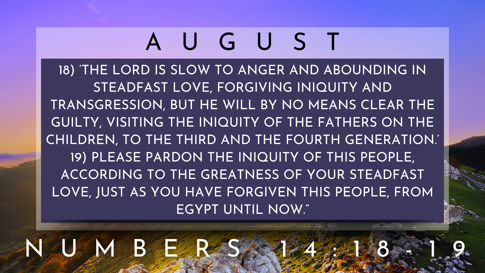 AUGUST_2025 Memory Verses