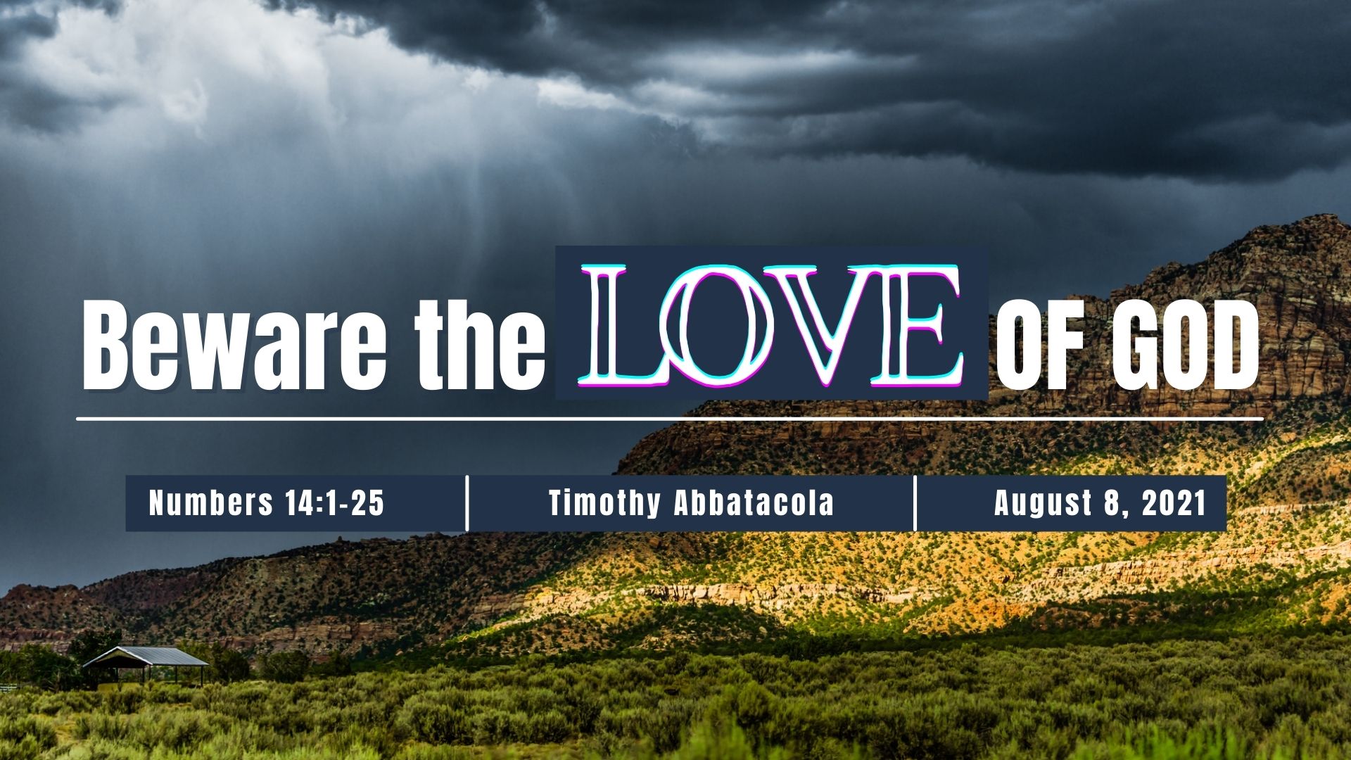 Beware the Love of God_SERMON TITLE 