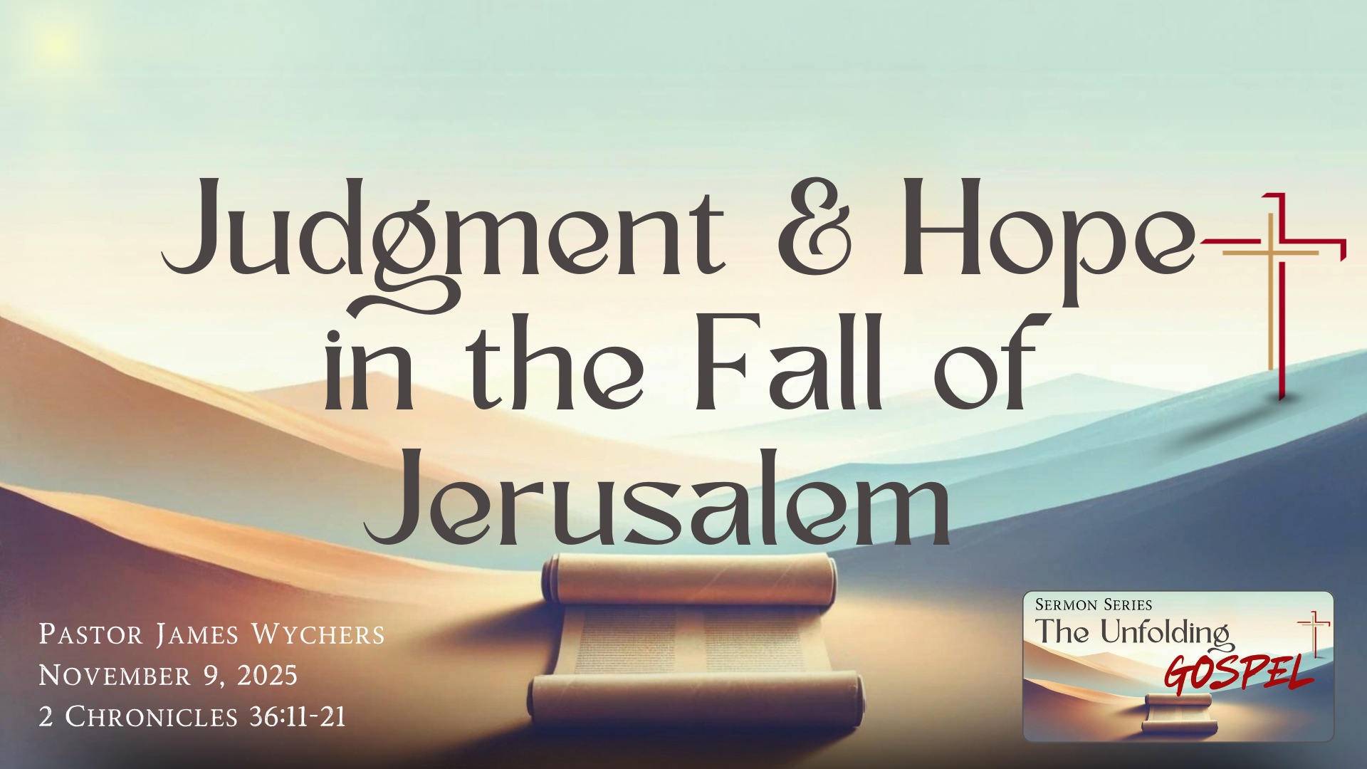 Judgment & Hope in the Fall of Jerusalem