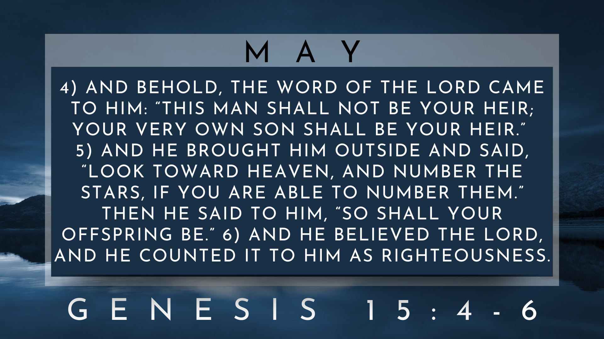 MAY_2025 Memory Verses