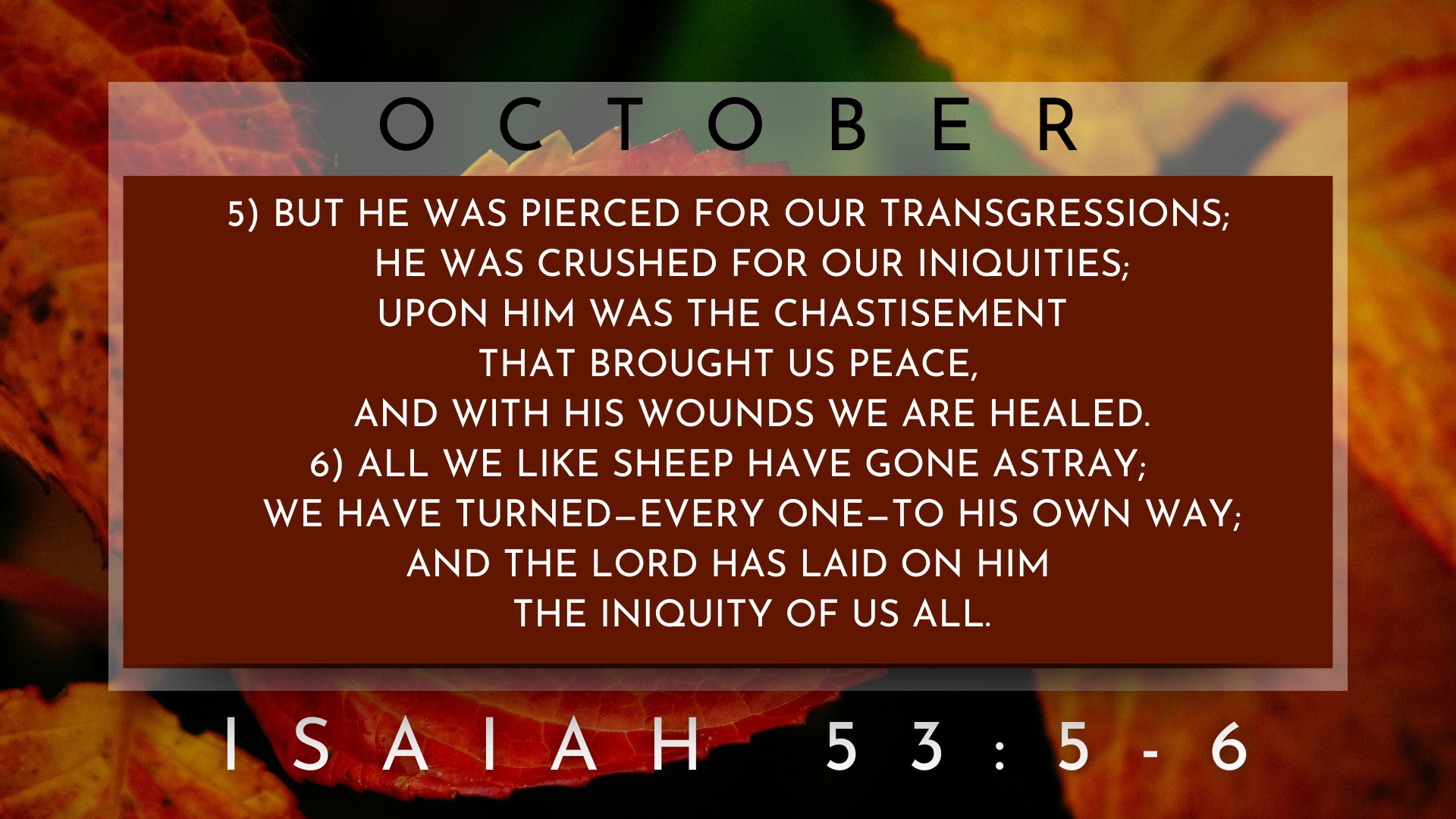 OCTOBER_2025 Memory Verses