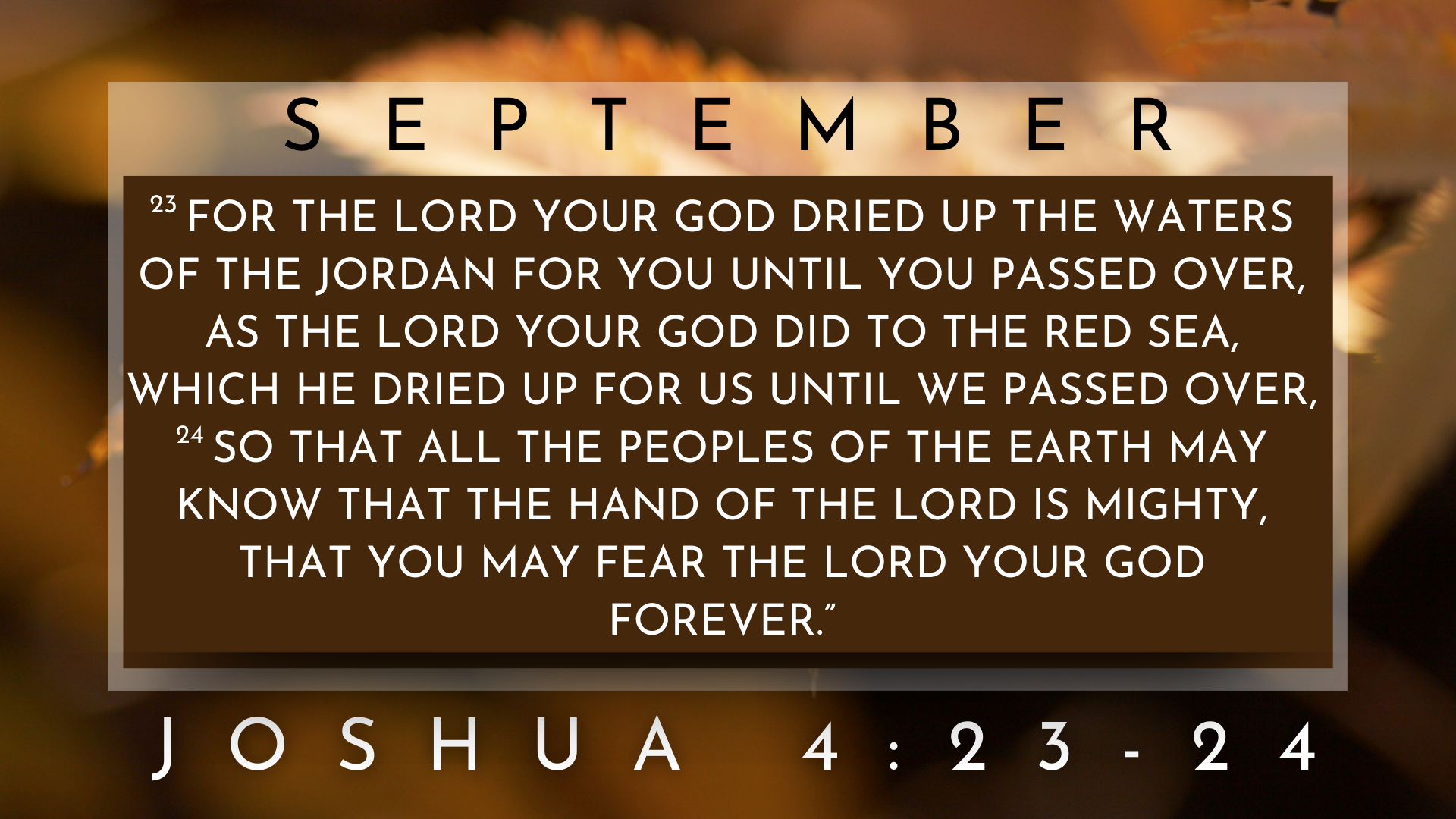 SEPTEMBER_2025 Memory Verses