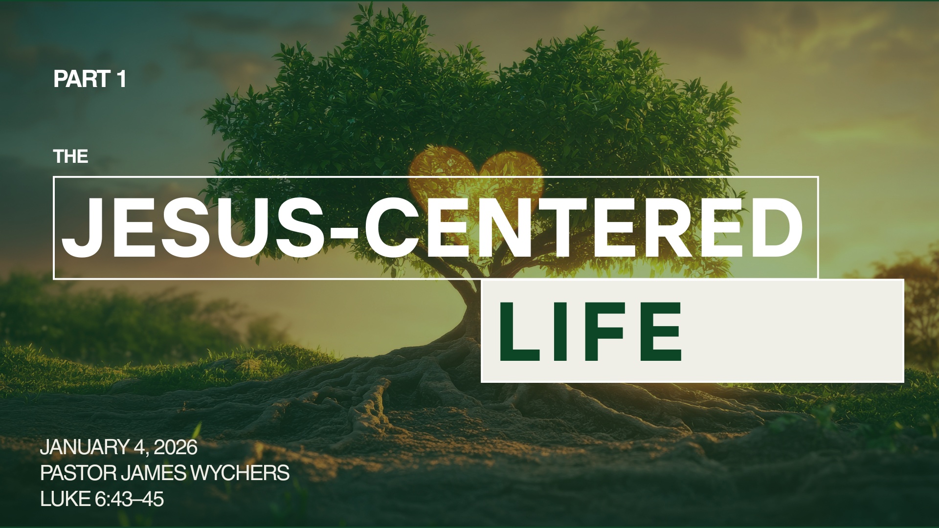 The Jesus-Centered Life sermon slide