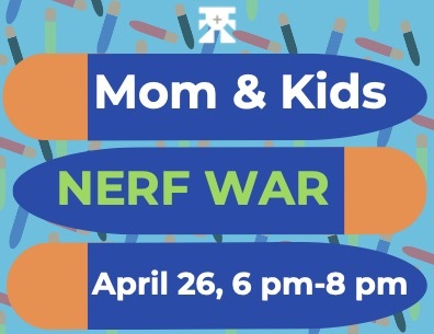 MOM & KID Nerf War image