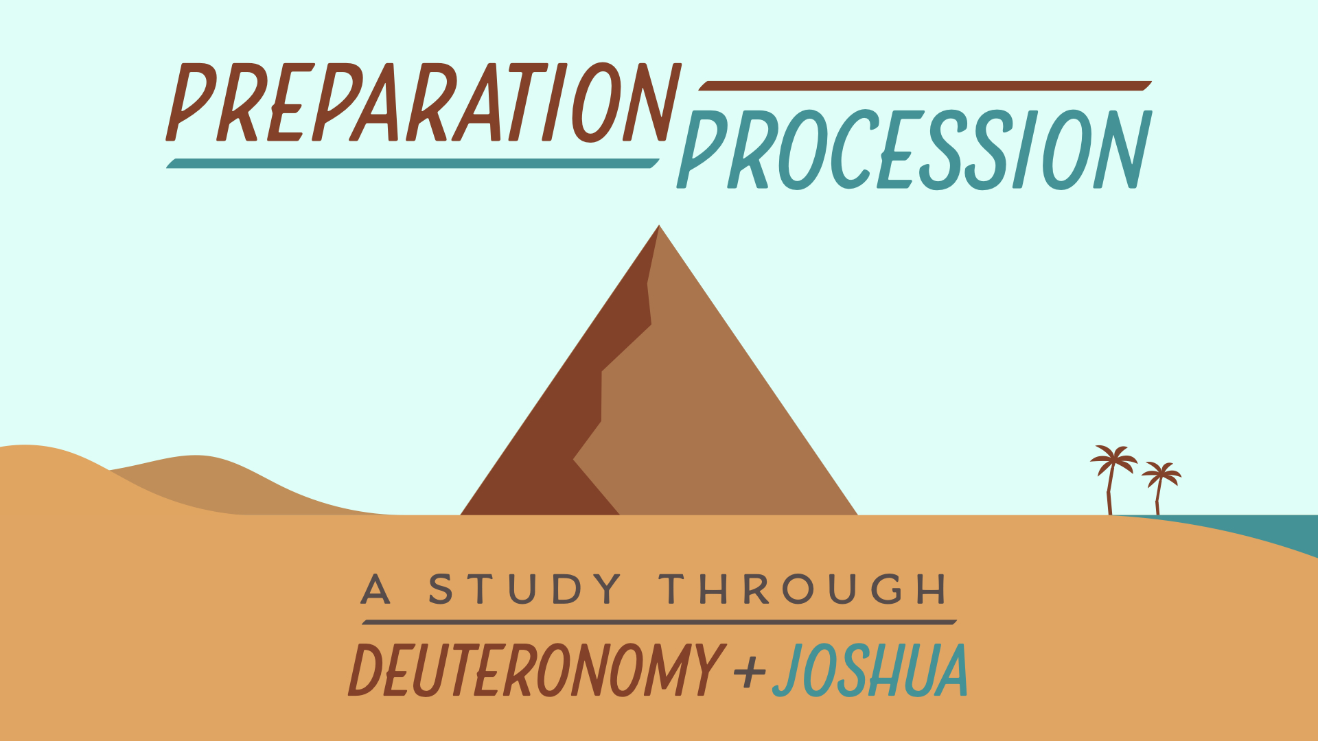 Deuteronomy and Joshua banner