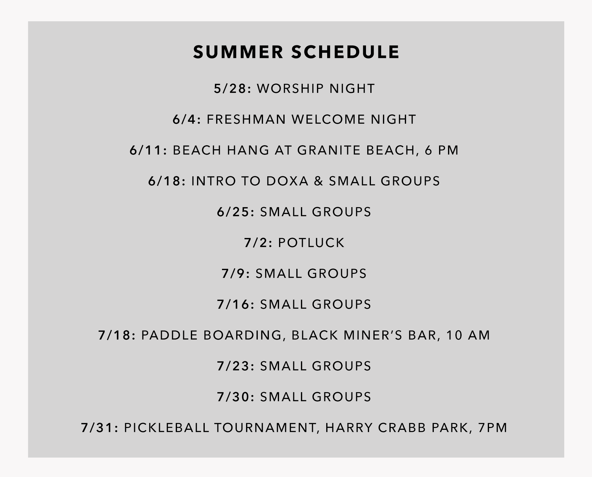 dya summer 2026 20206