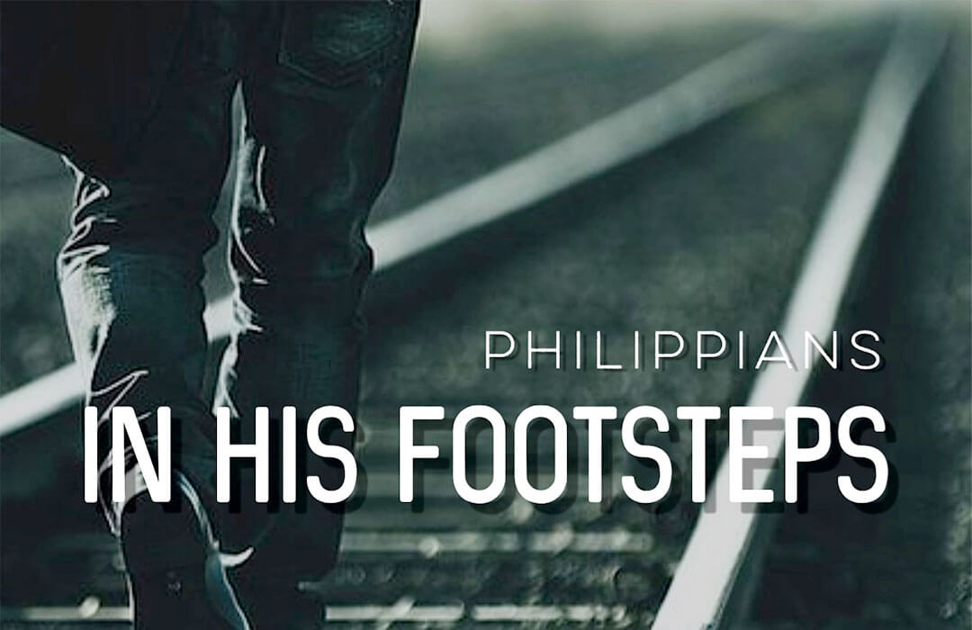 In his footsteps banner