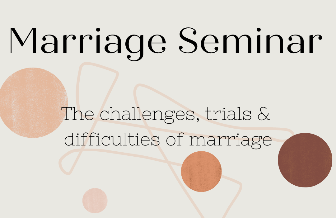 2021 Marriage Seminar banner
