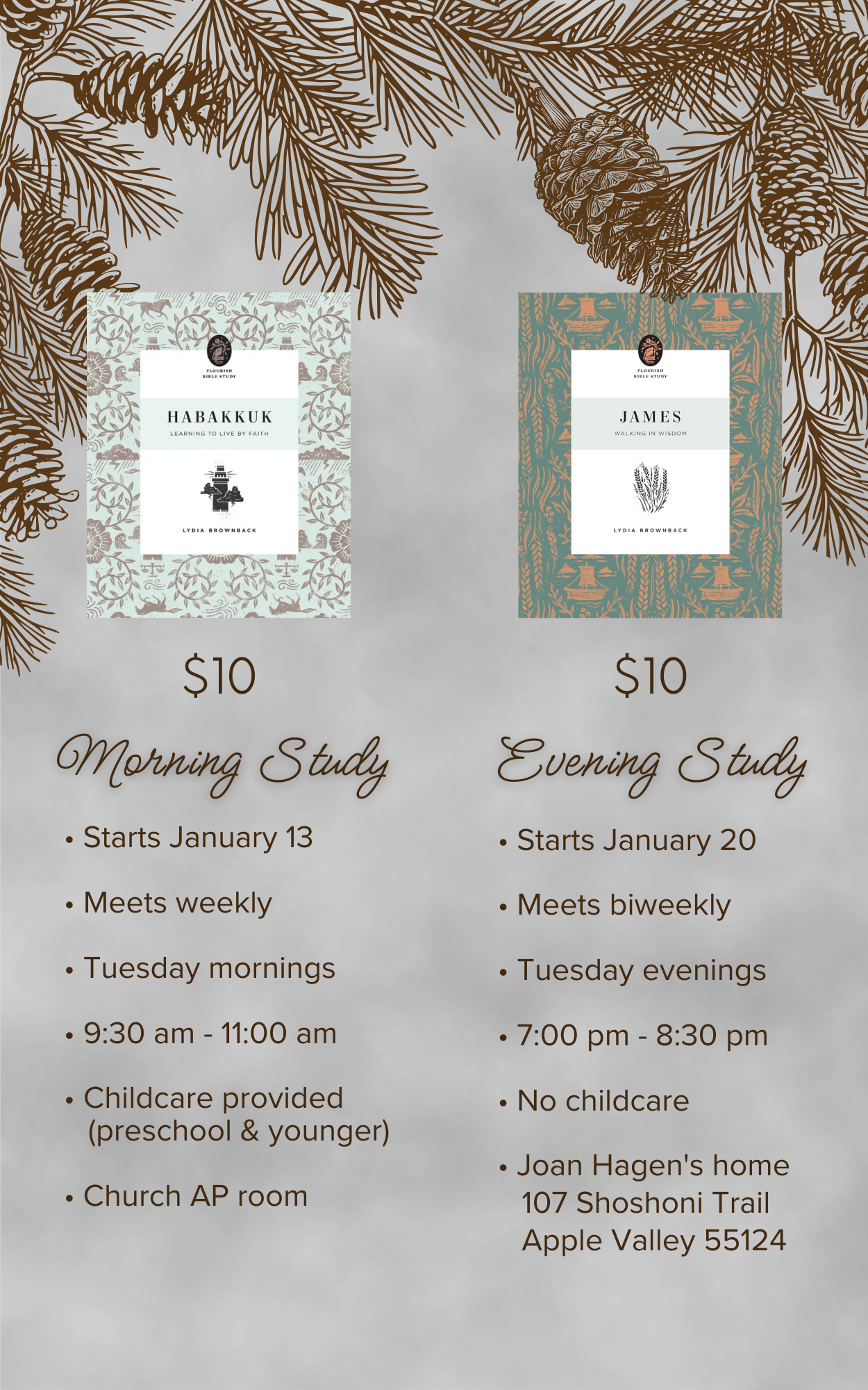 Women's Bible Study flyers