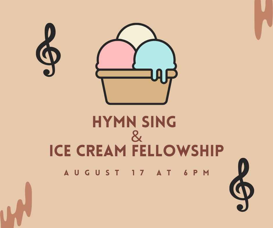 hymn sing and ice cream image