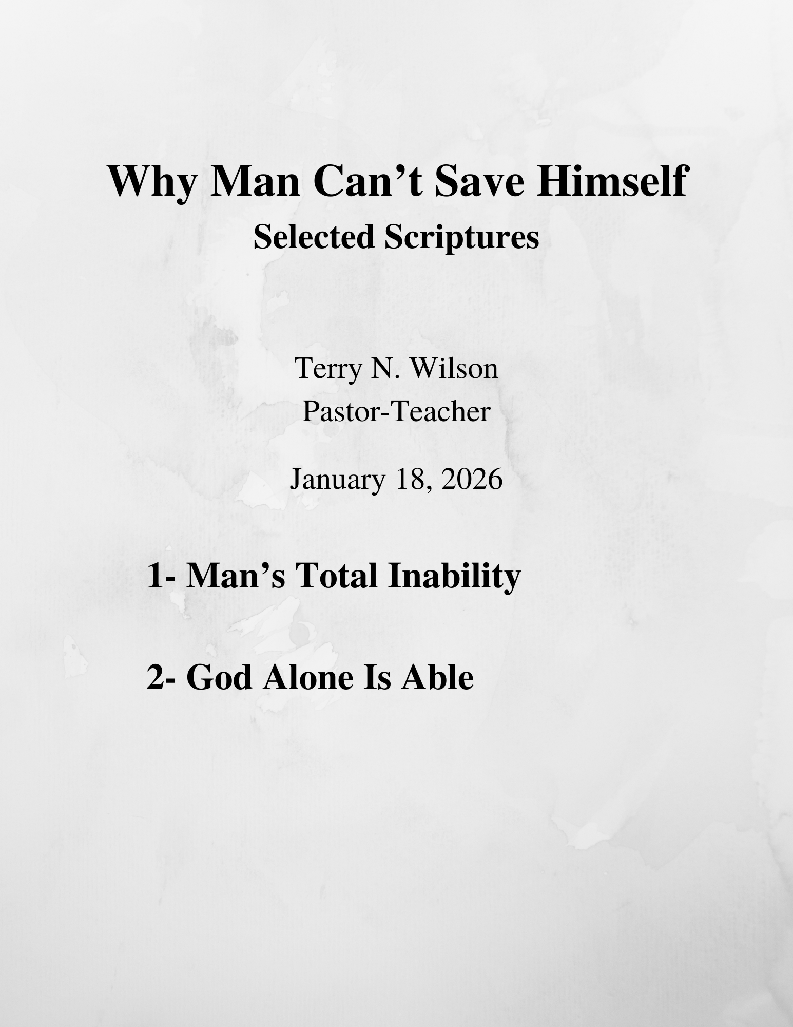01.18.26 Sermon Notes