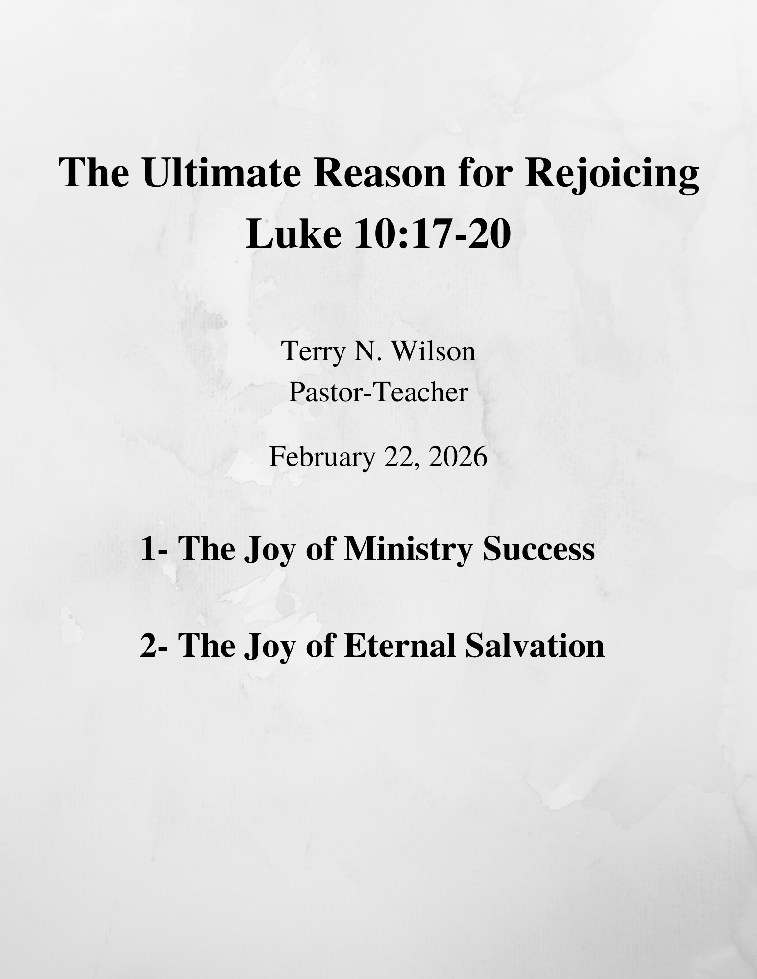 02.22.26 Sermon Notes