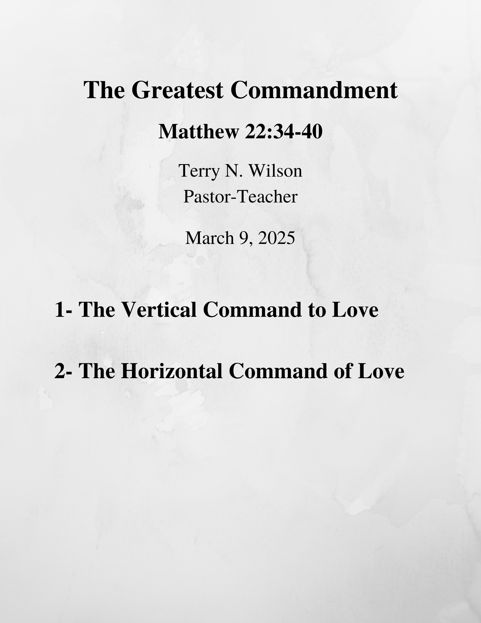 03.09.25 Sermon Notes