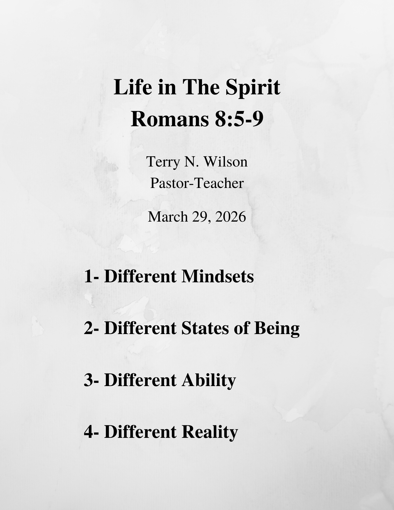 03.29.26 Sermon Notes