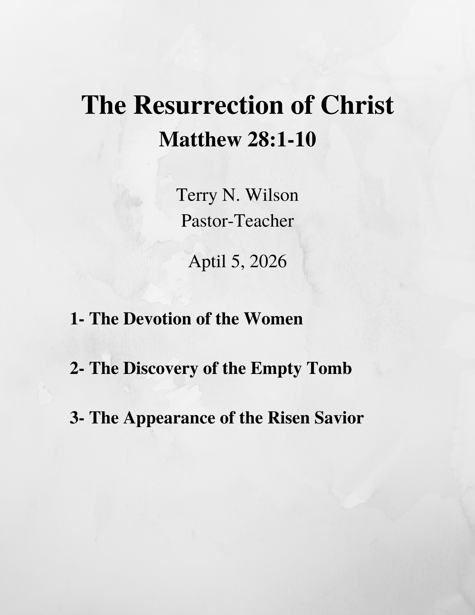 04.05.26 Sermon Notes