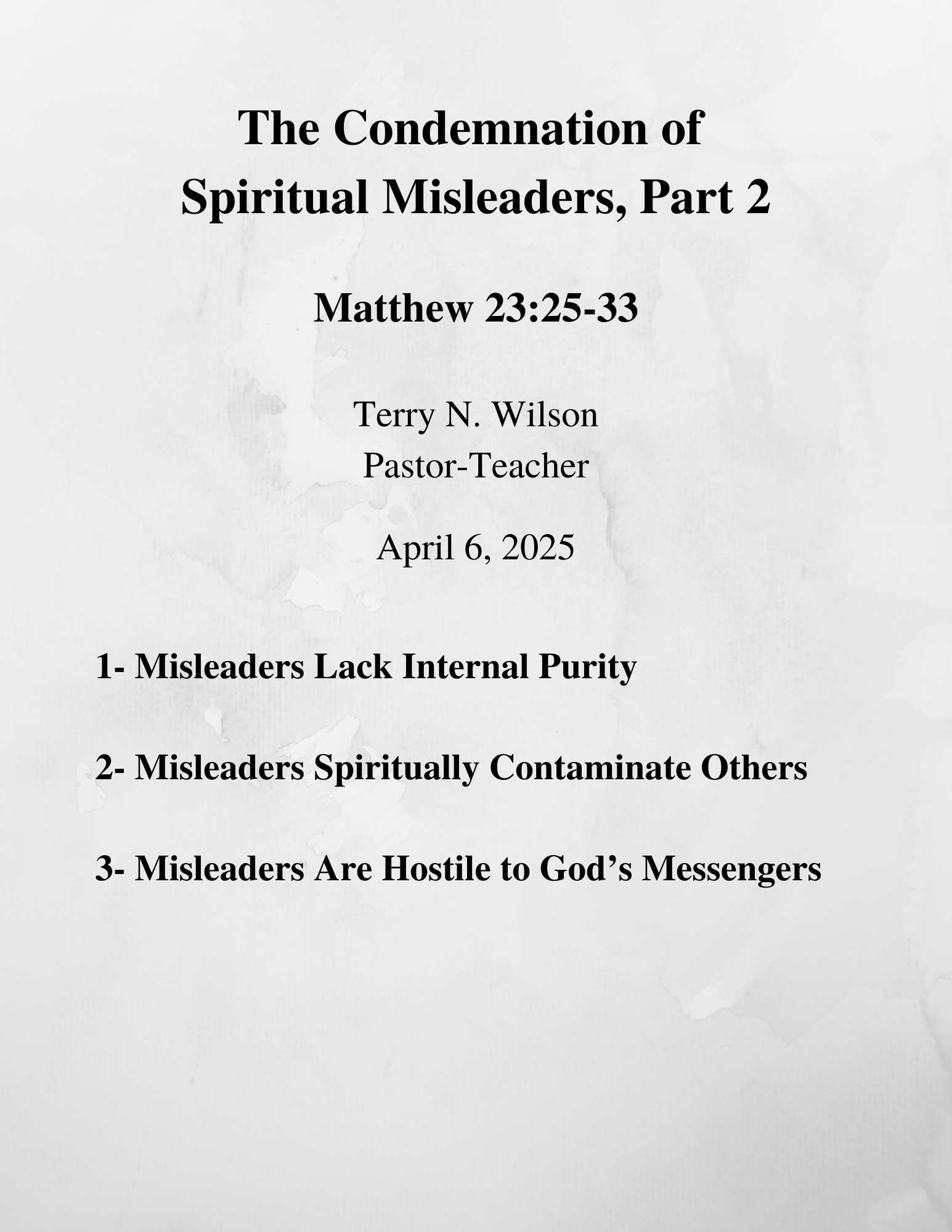 04.06.25 Sermon Notes
