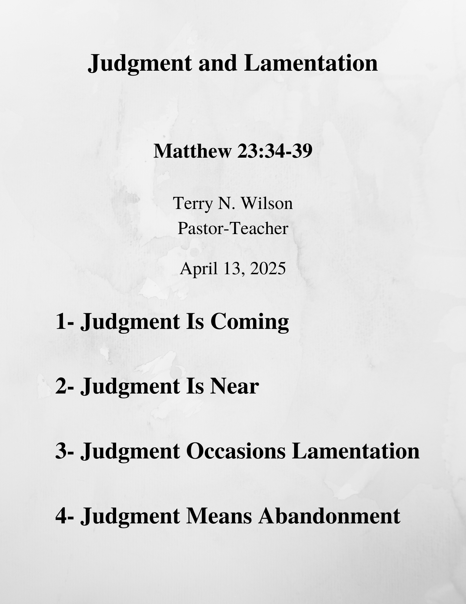 04.13.25 Sermon Notes