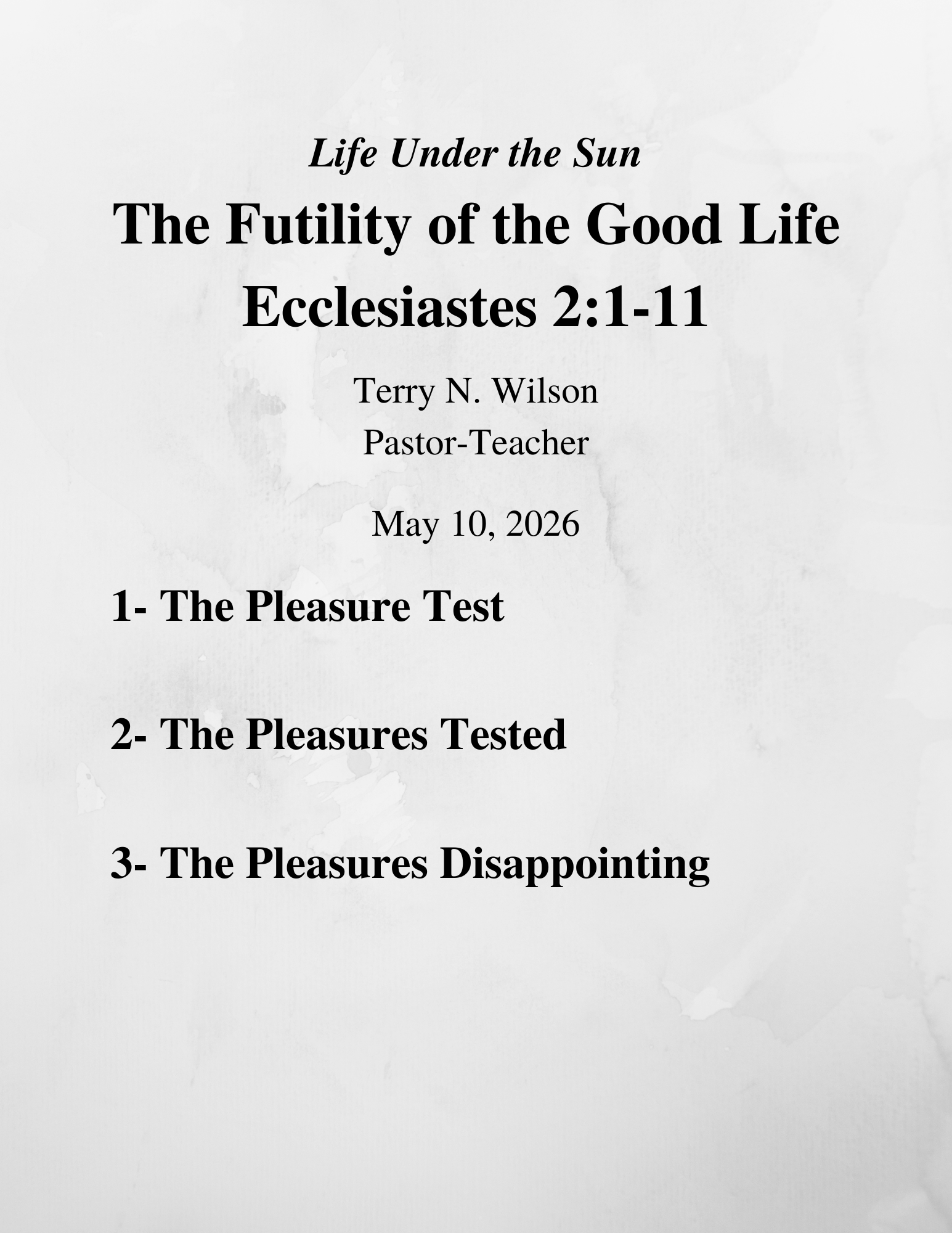 05.10.26 Sermon Notes