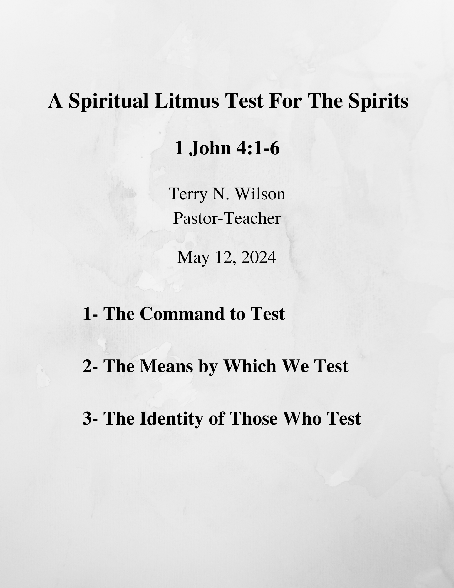 05.12.24 Sermon Notes