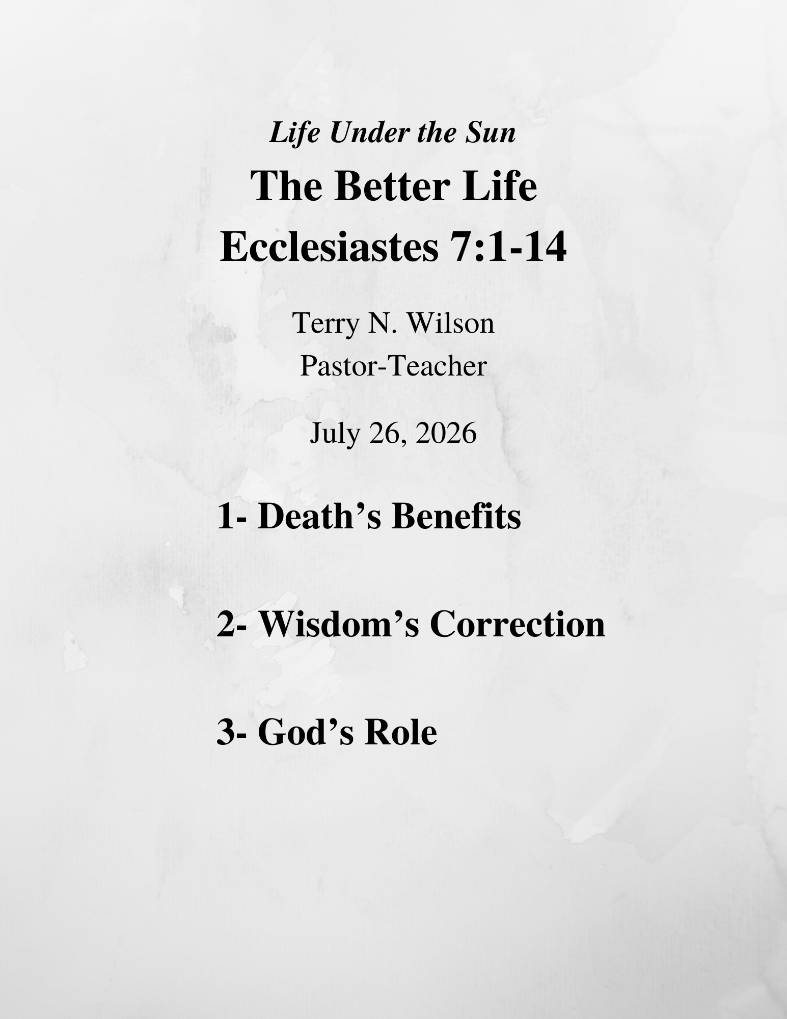 07.26.26 Sermon Notes
