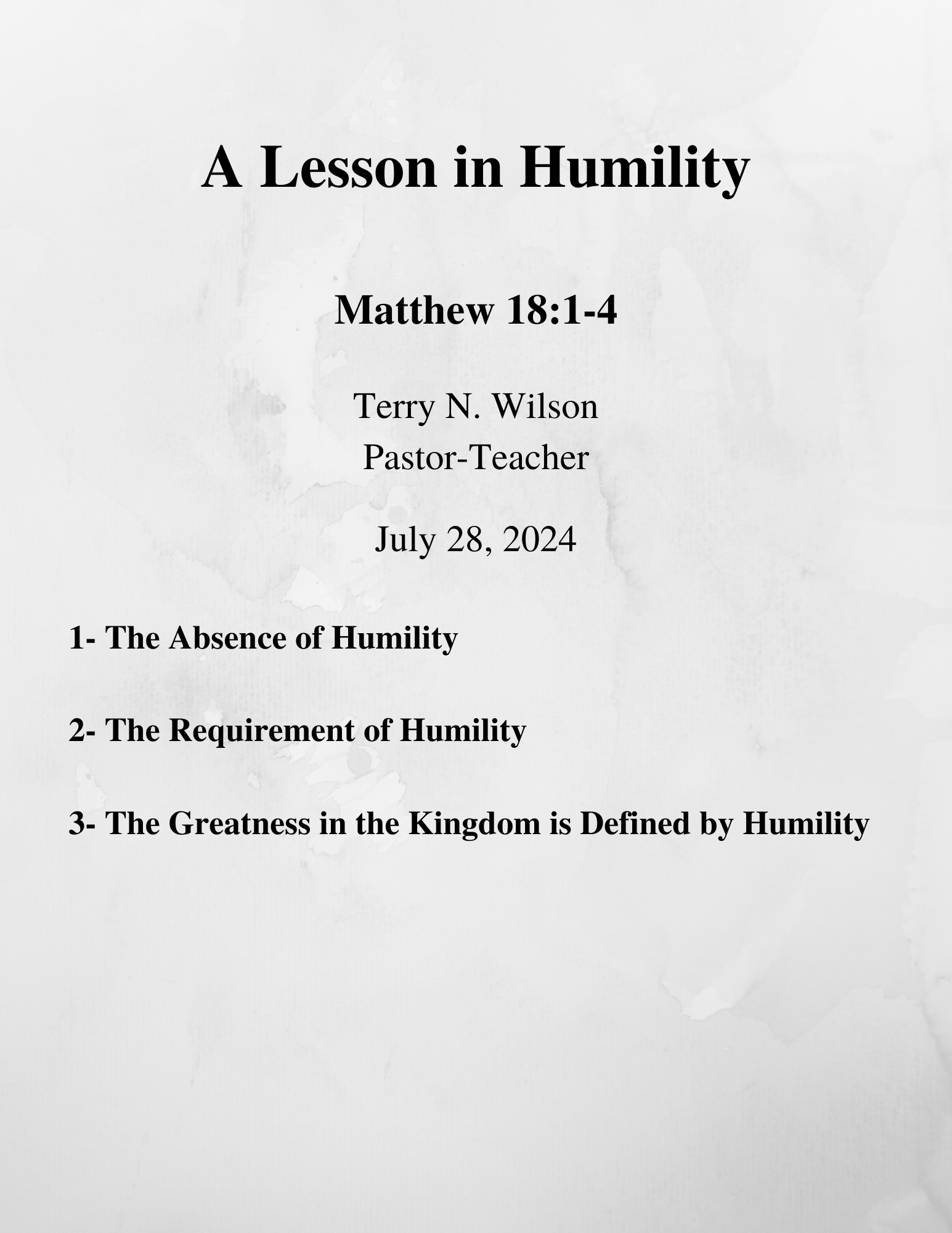 07.28.24 Sermon Notes