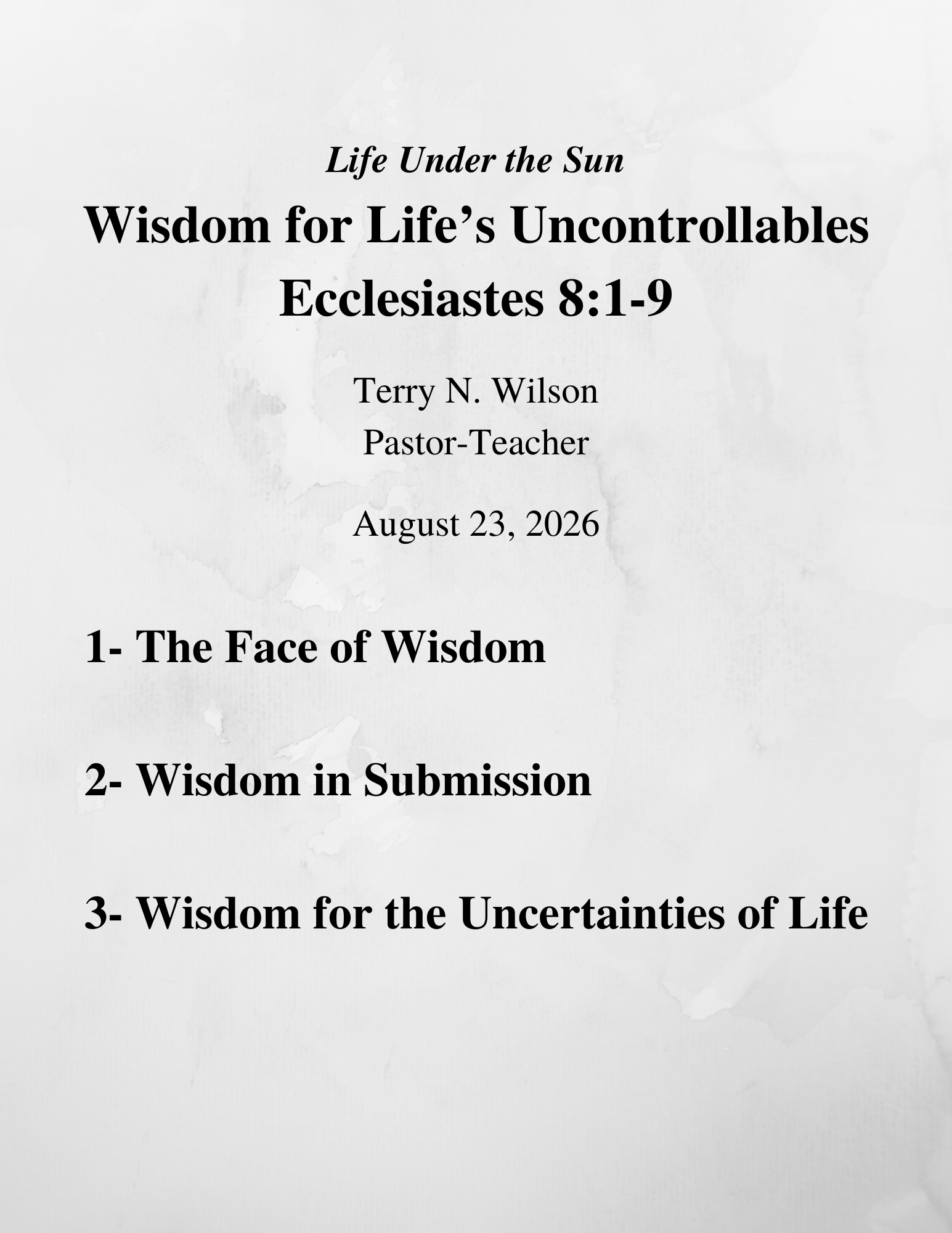 08.09.26 Sermon Notes