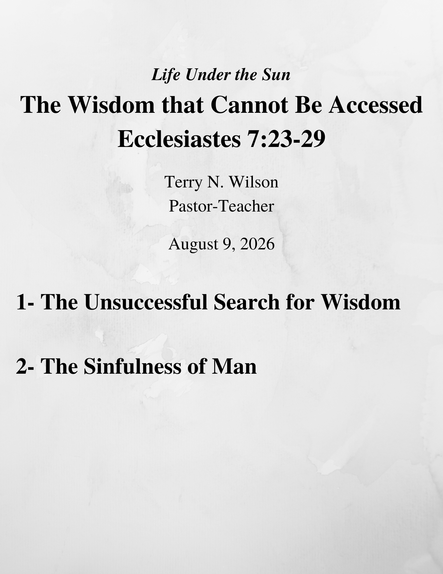 08.09.26 Sermon Notes