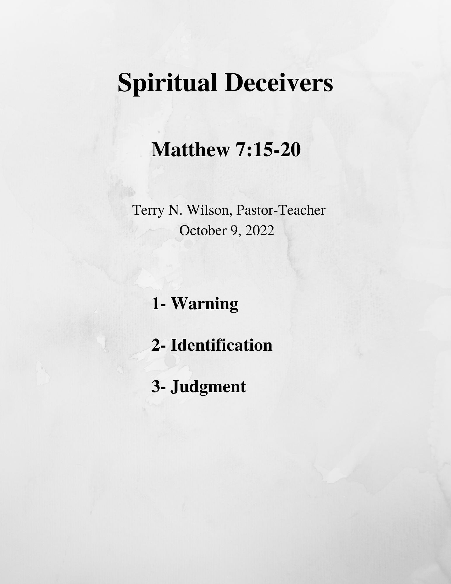 10.09.22 Sermon Notes