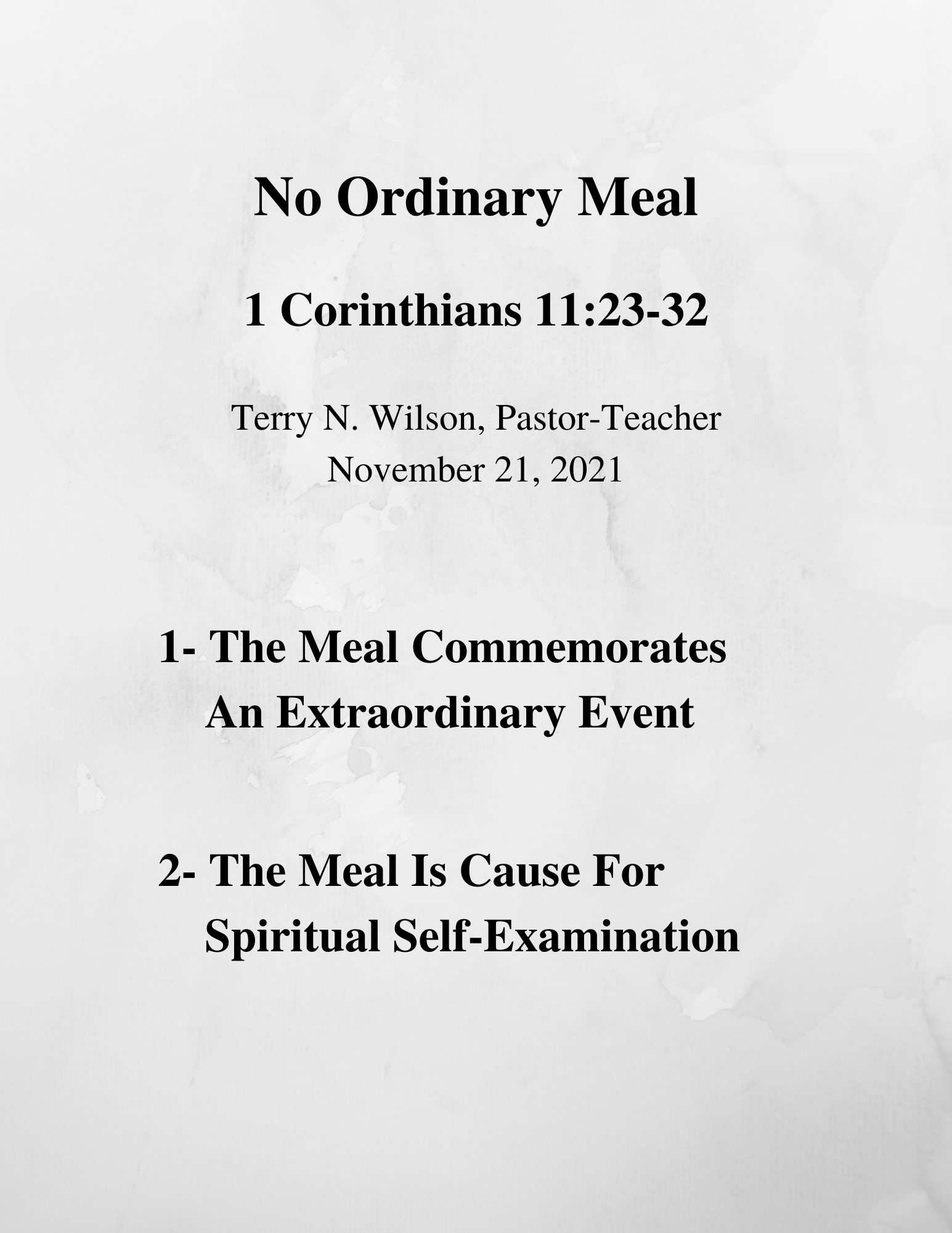 11.21.21 Sermon Notes