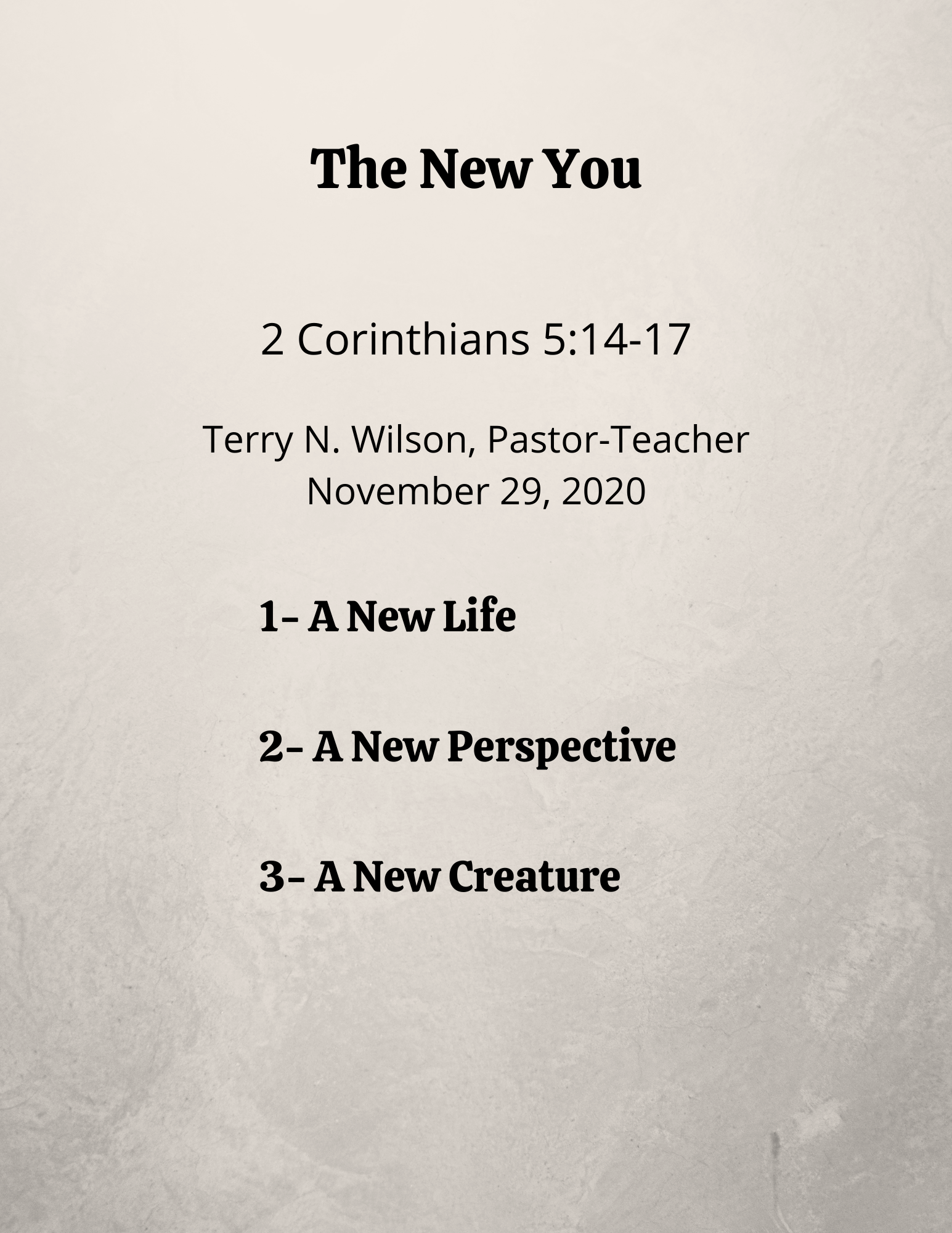 11.29.20 Sermon Notes
