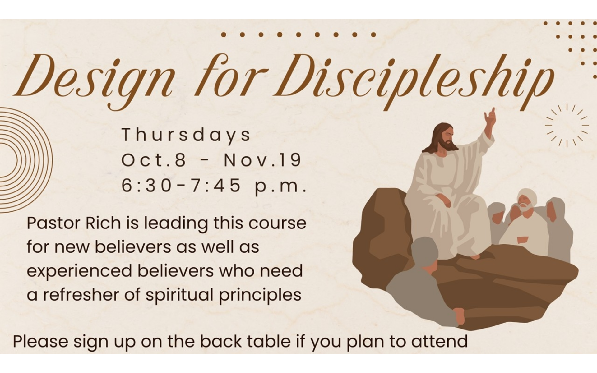 Design For Discipleship